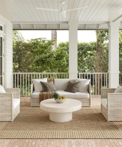 Nuloom Asha Light Brown/Ivory. 8' x 10'. Casual. Striped Border. Soft and Cozy. High Traffic. Stain Resistant. Easy Clean. Durable Area Rug for Indoor/Outdoor Patio. Deck. Porch. Garden. Courtyard