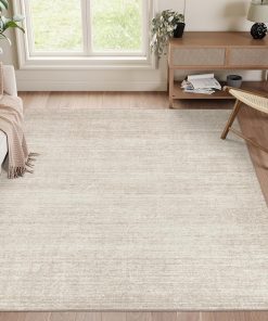 Valenrug Washable Rugs 5x7 - Stain Resistant 5x7 Area Rugs for Living Room. Non Slip Backing Printed Rugs for Bedroom. Folable Machine Washable Area Rug (5'x7'. Beige)